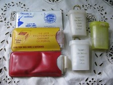 Vintage Womens Plastic Rain Bonnets Hair Covers Lot x6 Purse Travel Stock 1950s