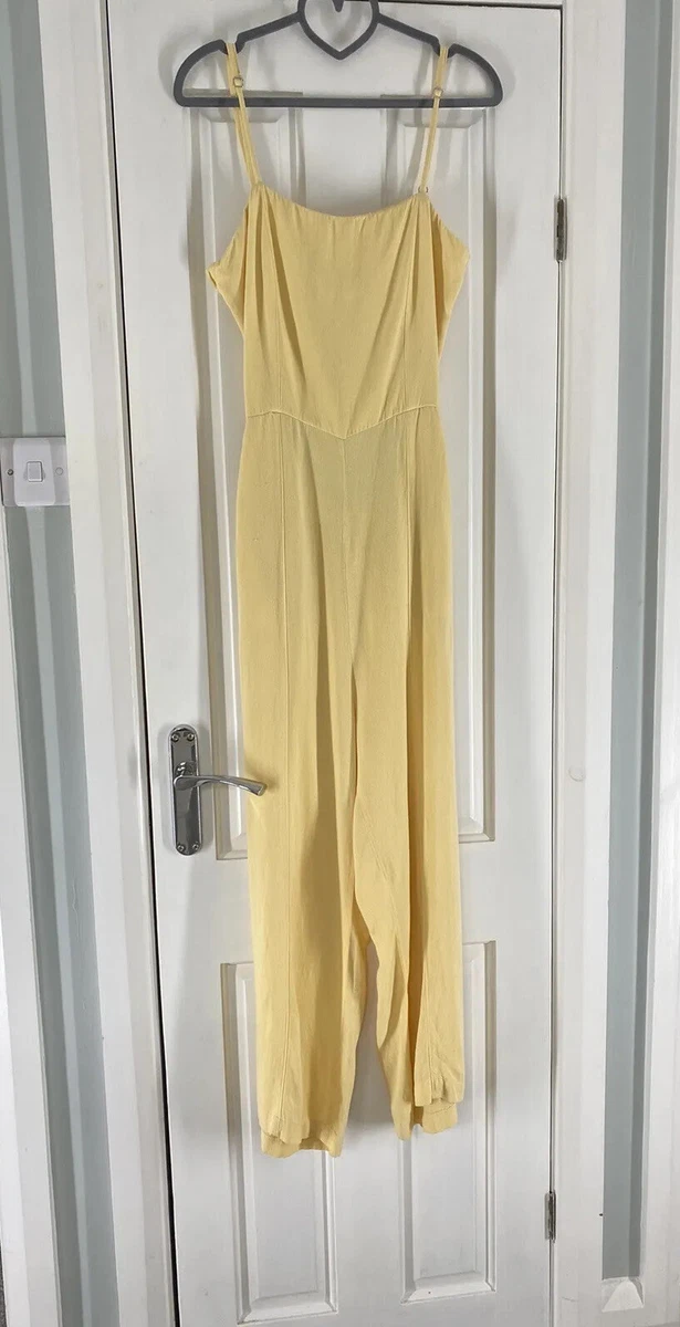 Bershka yellow jumpsuit 2025