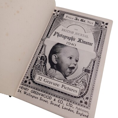 British Journal Photographic Almanac 1940 Hardback Book