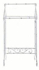 PORTASCIUGAMANI IN FERRO BATTUTO SHABBY CHIC AVORIO BLANC MARICLO'