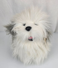 8" Gray Russ Scrubby Old English Sheepdog Plush Puppy Dog Toy Stuffed Animal