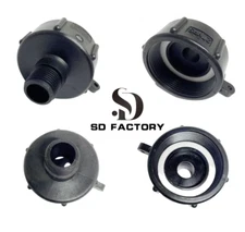 275 330 IBC TOTE TANK DRAIN ADAPTER FINE THRD 2 NPTX MALE G HOSE ADAPTER