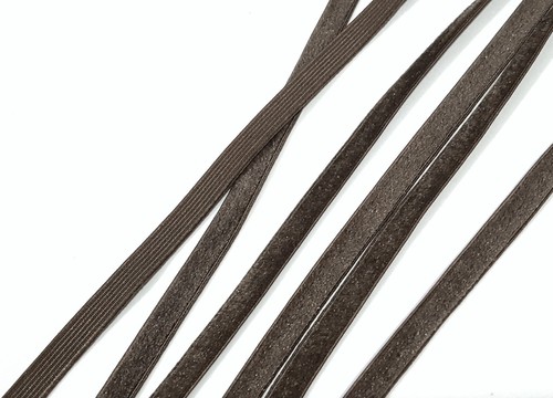 1/4 inch / 7mm width - 5 yds -20 yds Dark Brown Elastic Velvet Ribbon WS1 - Picture 4 of 7
