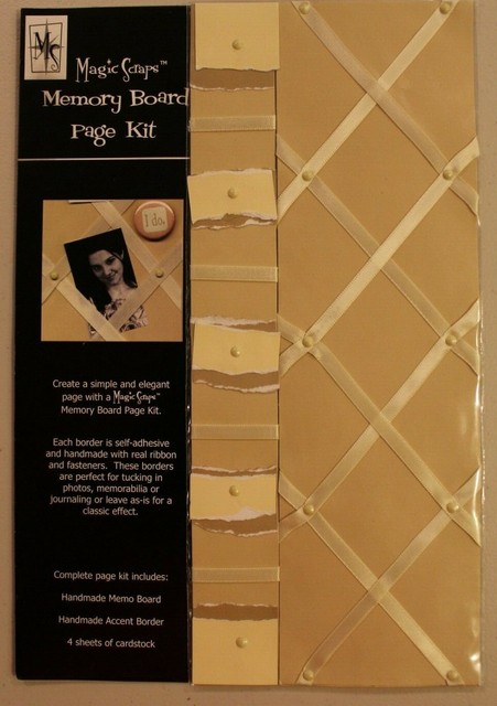 Scrapbook Memory Board Page Kit Wedding Celebrations Homecoming Prom Magic Scrap For Sale Online Ebay