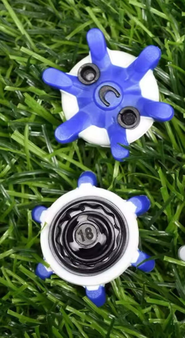 Champ Zarma Tour Fast- Twist 3.0 Golf Spikes- Blue- Set Of 14- *RARE!*