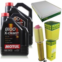 Mann Inspektionspaket 10L Motul 8100 X-Clean+ 5W-30 FüR Mercedes-Benz Sprinter