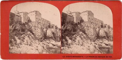 Cannes. Ile Sainte Marguerite. Prison du Masque de Fer. Stereo Photo. Frankreich. C 1880.