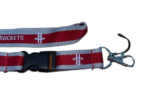Houston Rockets Breakaway Lanyard with Detachable Key Chain Ring - Picture 3 of 3