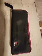 Vintage Black Coast 15 Cassette Tape Storage Holder Carry Case Black/Pink