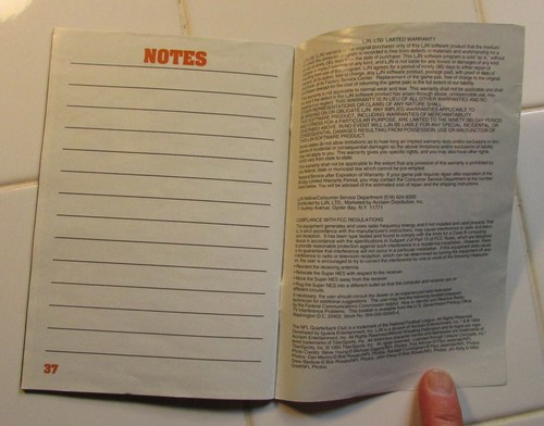 Super Nintendo SPORTS instruction manuals SNES -- you pick -- free shipping!! - Picture 246 of 458