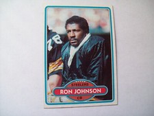 RON JOHNSON 1980 TOPPS PITTSBURGH STEELERS #456 NFL FOOTBALL