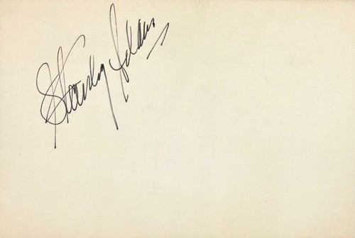 STANLEY ADAMS handsignierte signierte KARTEIKARTE Frühstück in Tiffany's TWILIGHT ZONE