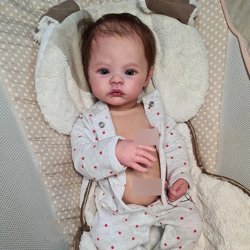 Girl Dolls Reborn Baby Lifelike 19In Realistic Full Silicone Vinyl Body Newborn - Picture 6 of 7