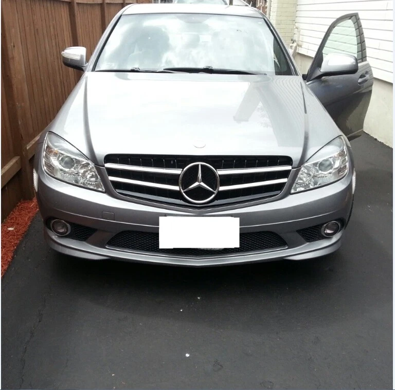 2008 09 10 for Mercedes C250 C280 C300 C350 W204 Grille Matte Black Pre-Facelift - Image 2 of 4