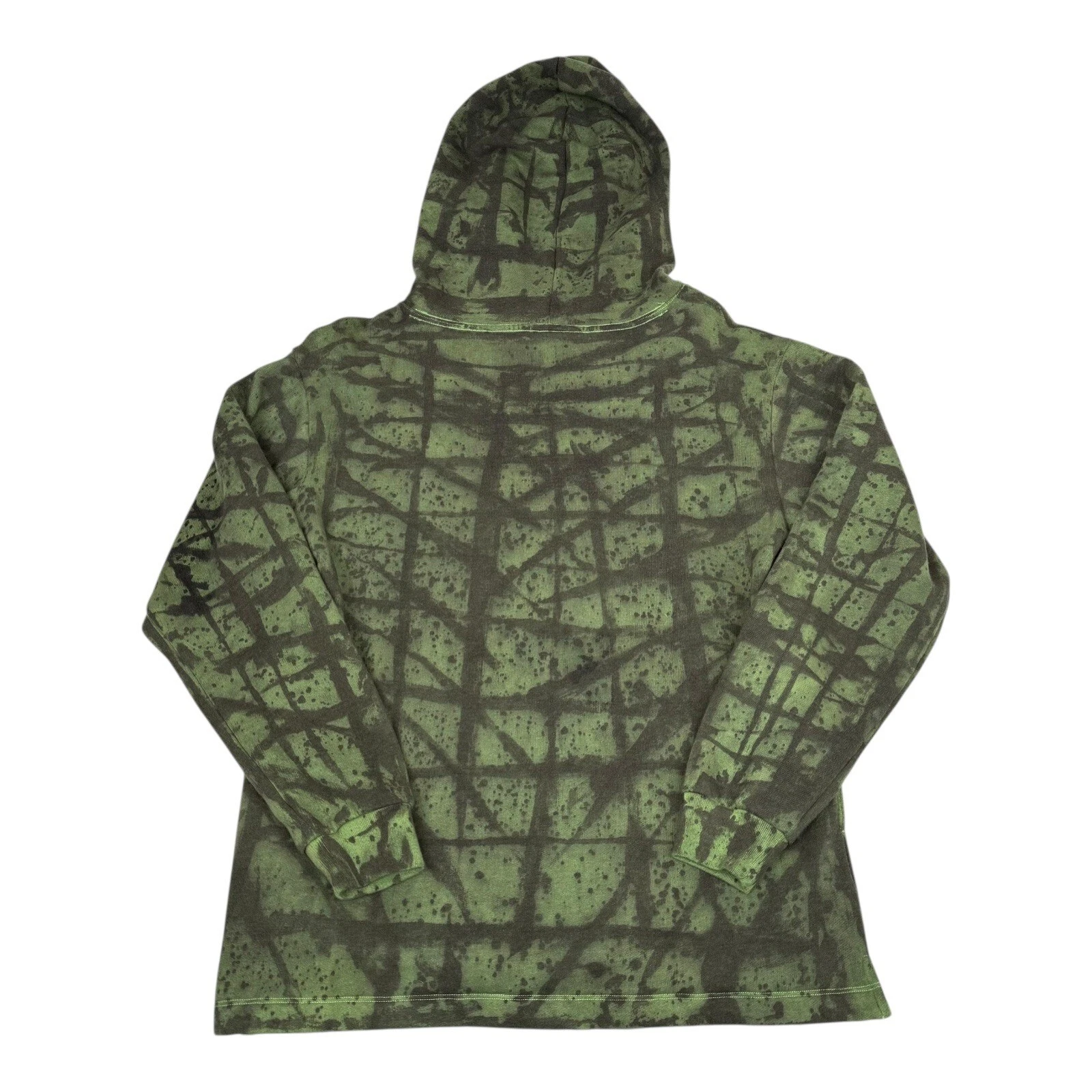 UNDERCOVER Felpa con cappuccio ROSA Victoria's Secret pullover stampa grafica grunge punk tinta verde S