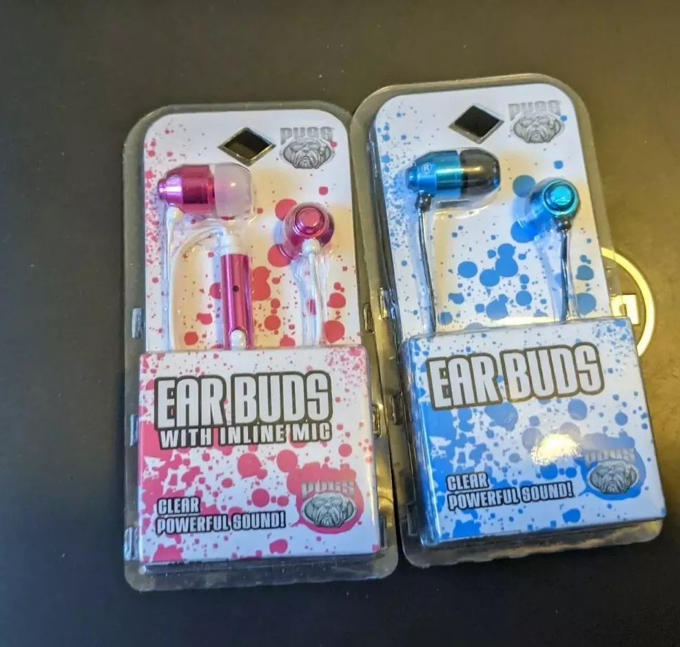 Pugs earbuds with inline mic sales