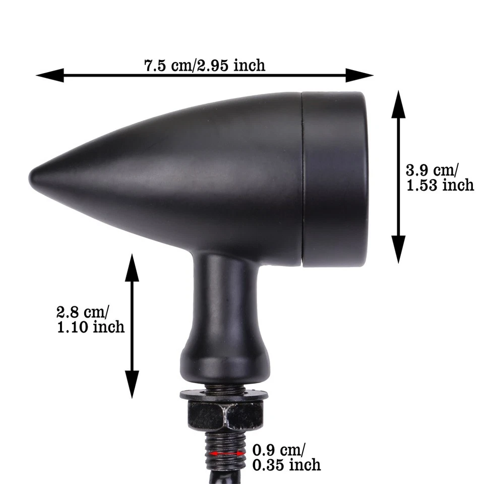 Luz trasera de señal de giro LED para motocicleta Yamaha Honda Suzuki Kawasaki Foto 4 de 4