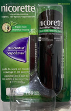 Lot of 6- Nicorette QuickMist 1mg 150 Vape Spray Fresh Mint Flavour