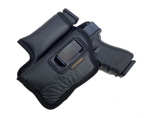 Laser/Light IWB Houston Eco Leather Holster with Magazine Pouch - Choose Model - Picture 15 of 34