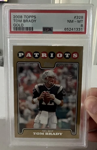 2008 Topps Tom Brady Gold PSA 8