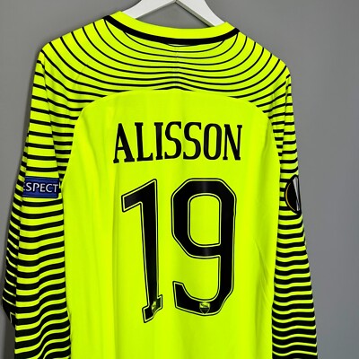 ASローマ 16/17 アリソン・ベッカー GKユニフォーム CL仕様 AS ROMA ITALY 2016 2017 GOALKEEPER JERSEY SHIRT PLAYER ISSUE #1