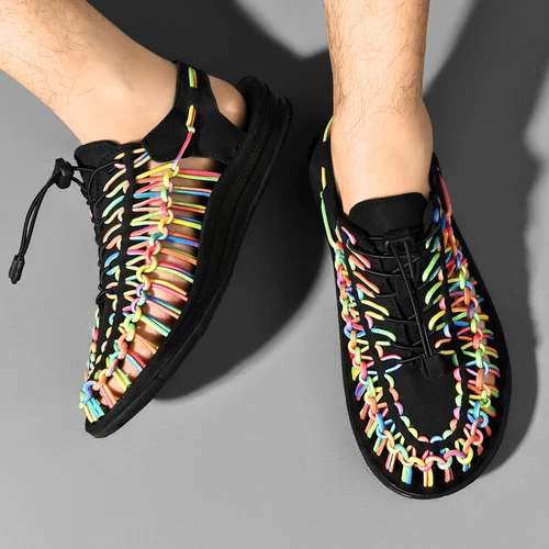 Breathable Weaving Design Sandals for Men and Women, Perfect for Summer Beach - Picture 6 of 37