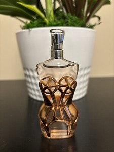 Vintage Jean Paul Gaultier Factice Display Corset Bottle Rose Gold 1 oz Spray