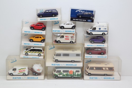 RIETZE - 1:87 HO - 14 Campings cars, ambulances et voitures au choix - NEUF - Afbeelding 1 van 18