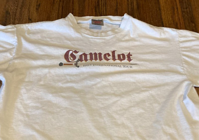 VTG Single Stitch Camelot Int Tour 1995 90s Swords T Shirt XL Dark Souls Zelda