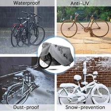 Bike Cover Waterproof Dustproof UV Snowproof Bicycle Cover Suitable for 2 Bikes