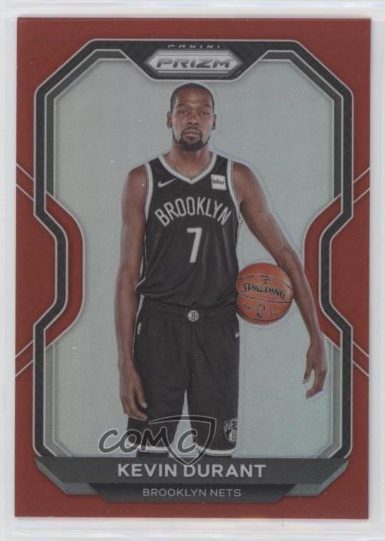 2020-21 Panini Prizm Red Prizm 152/299 Kevin Durant #81 4m4
