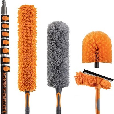 36ft High Reach Duster Kit with Extension Pole for Easy Ceiling Cleaning