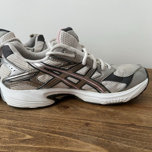 ASICS GEL-STRIKE DAMEN SNEAKER, FARBE WEISS/GRAU/PINK UK 7, EU 40,5, US 9