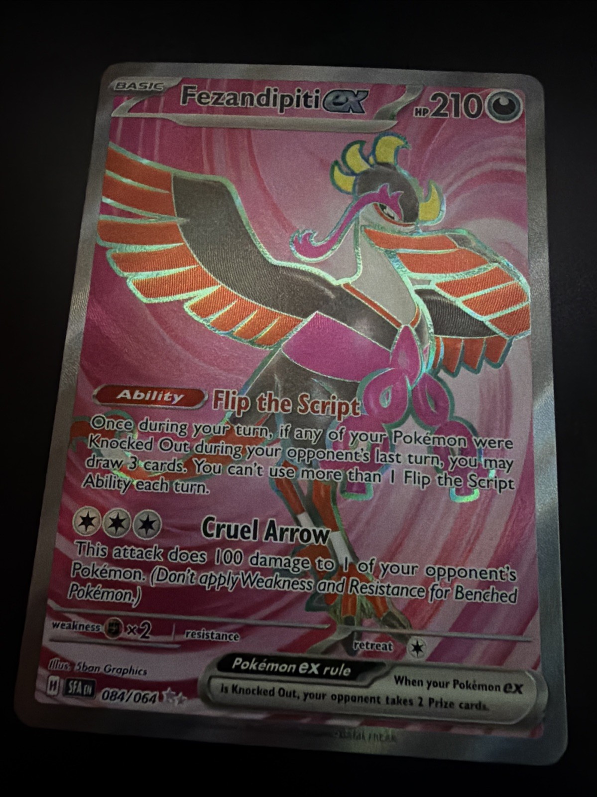 Fezandipiti EX Shrouded Fable Holo Double Rare Pokémon