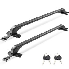 Vevor Lockable Roof Rack Cross Bars 165 Lbs Capacity Universal Fit Naked Roofs