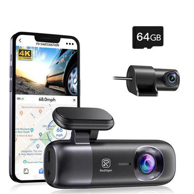 #ad REDTIGER Dash Cam 4K Front and Rear Dash Camera WiFi GPS with Free 64GB SD Card $79.99