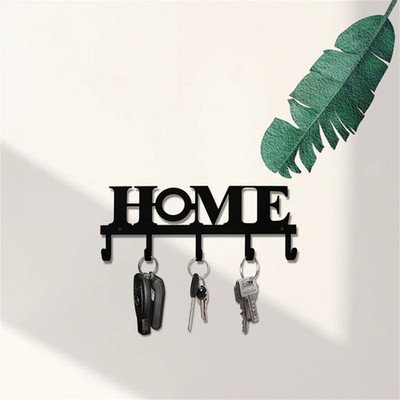 Metal Wall Key Hook Sweet Home Decor Key Rack Hanger for Home Entryway Organizer