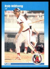 Rob Wilfong 1987 Fleer #94 California Angels MLB READ FREE SHIPPING AutographDen