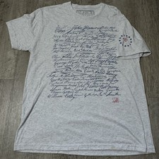 1776 United The Signers Shirt Size XL Gray Patriotic USA Made Crewneck