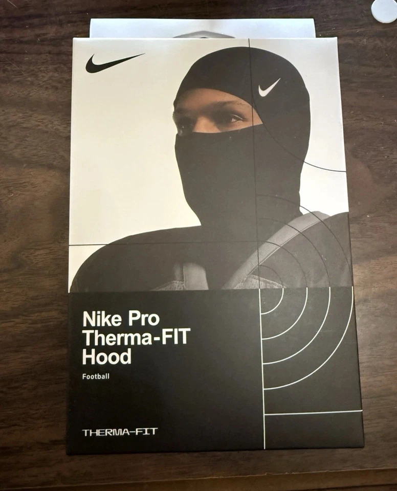 Nike Pro Therma-Fit Hyperwarm Hood Ski Mask Black Ships Same Day 10ct Order - Image 3 of 4