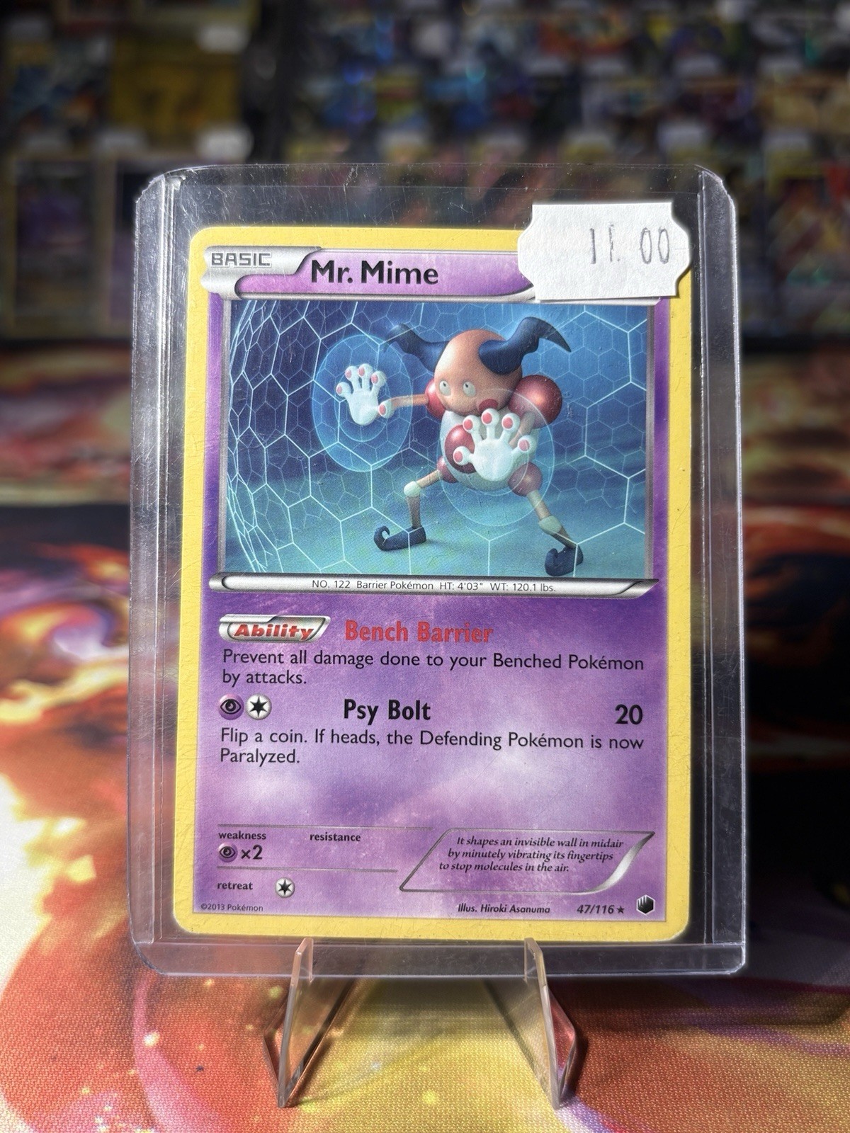 Pokémon Mr. Mime 47/116 Plasma Freeze Rare 📈✨🔥SHIPS FAST 💨+FREE GIFT 🎁