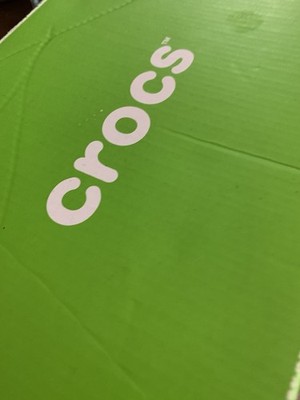 CROCS Rare Siren Rosette Black/white Clogss Women US 8, Men's 6