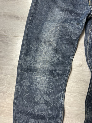 COOL DRIVE STRIKER 刺繍 ドクロ スパイダー コットン デニム Vintage Cool Drive Striker Jeans & Spider & Cross & Skull