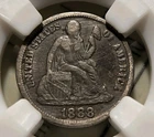 1888-S Seated Liberty Dime Extremely Fine 45 PGS Graded Coin Precision Grading