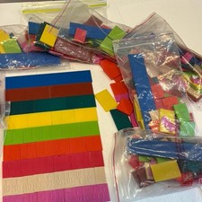 7 SETS-ETA Cuisenaire RAINBOW FRACTION TILES-...