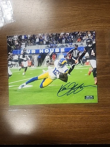 LOS ANGELES RAMS VAN JEFFERSON SIGNED 8 X 10 PHOTO PRO PLAYER COA