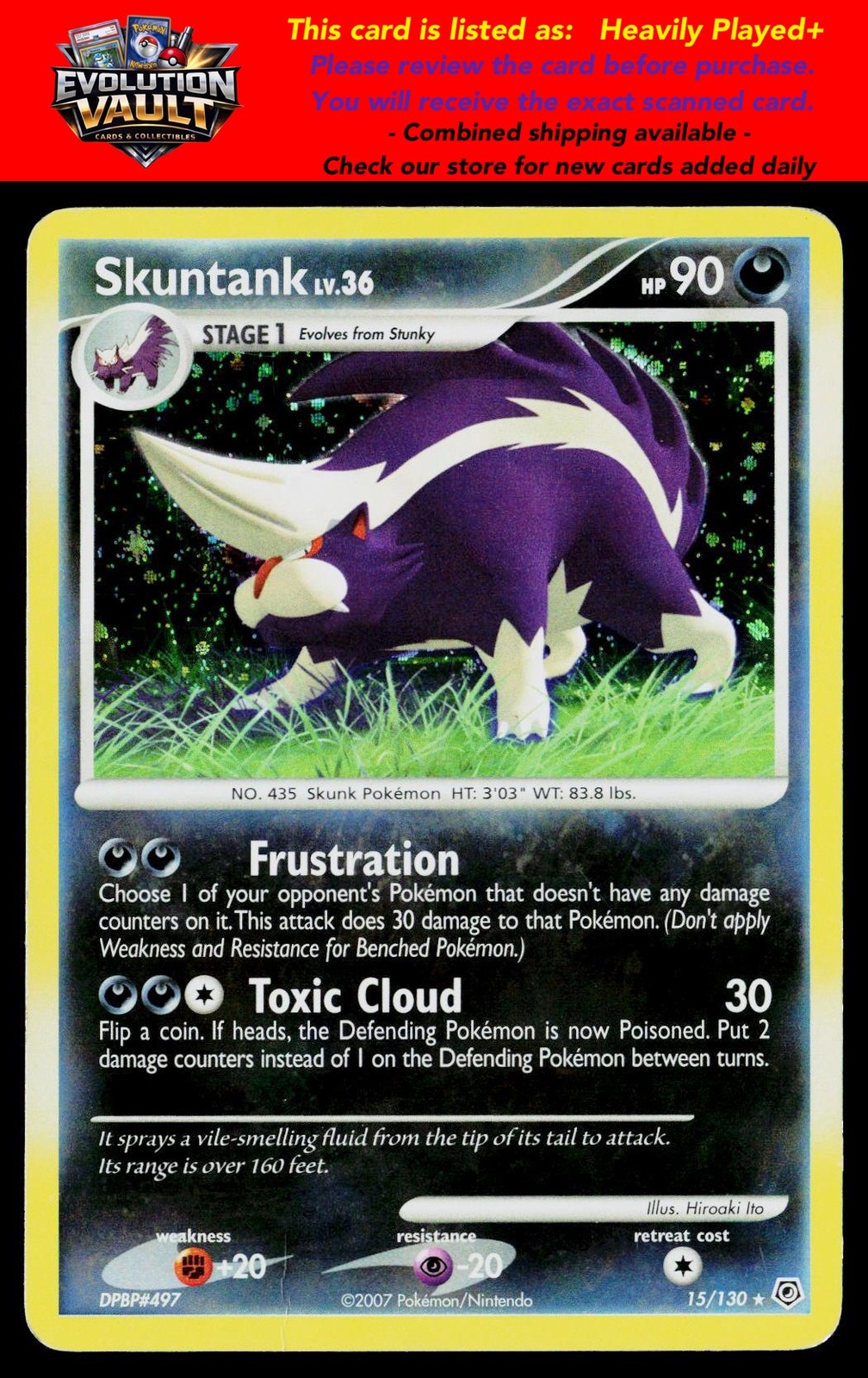 Diamond and Pearl #15/130 Skuntank