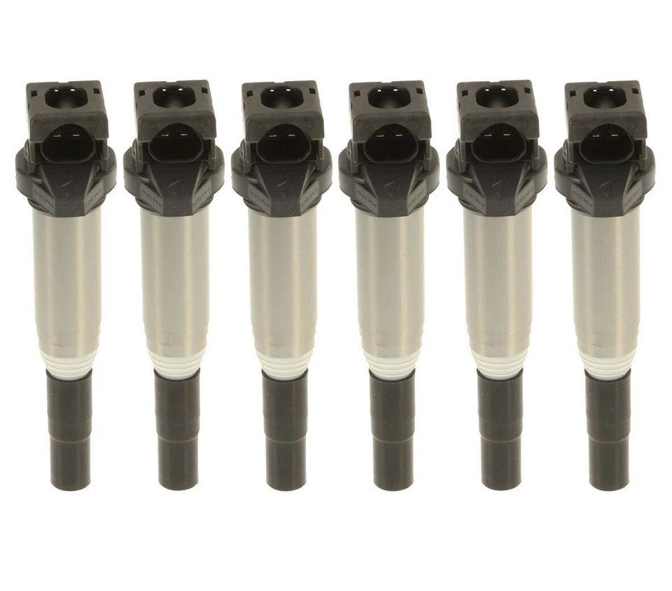 Juego de 6 bobinas de encendido con conector de bujía (OEM) DELPHI GN10571 para BMW Foto 2 de 2
