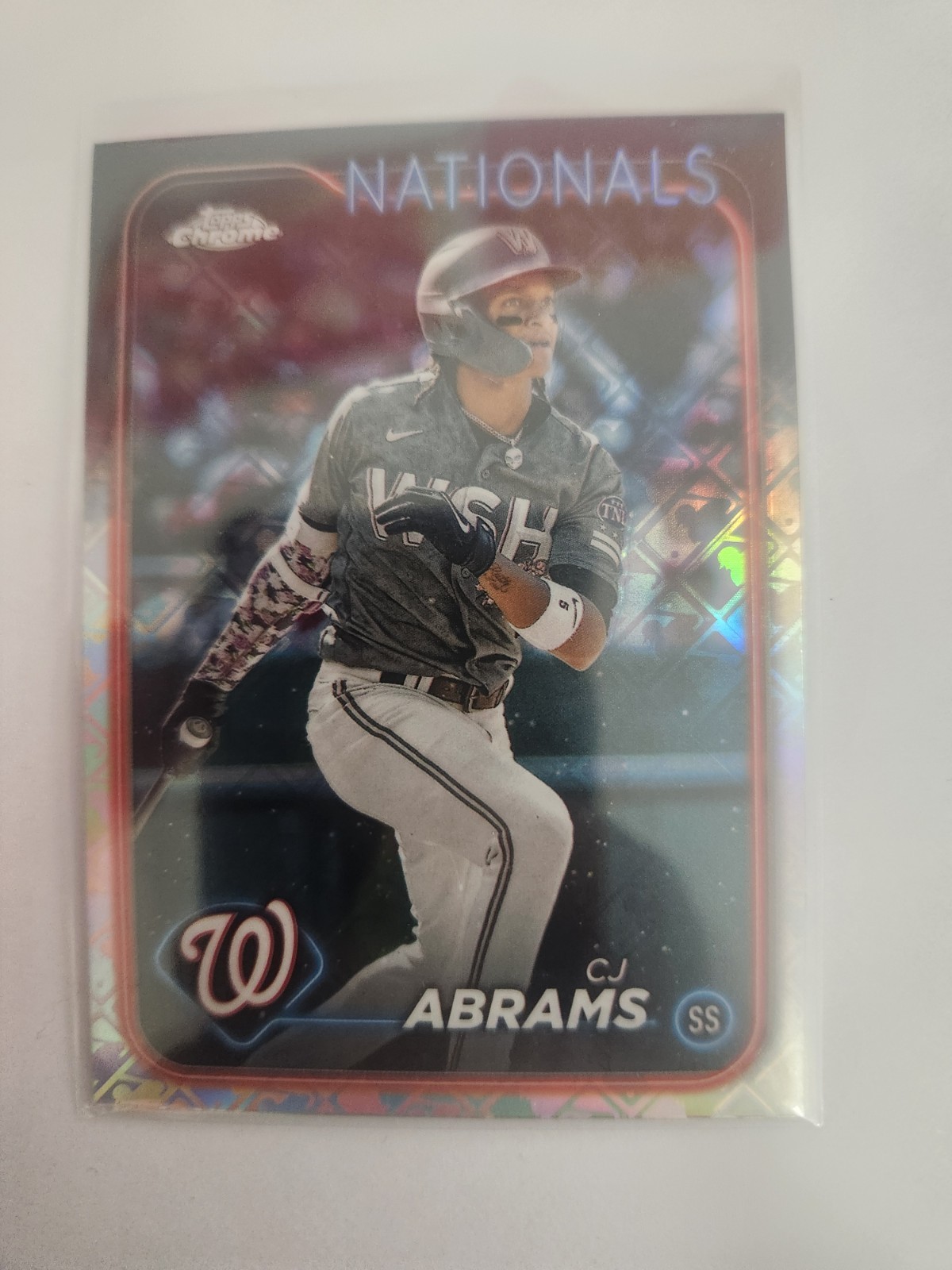 CJ Abrams - 2024 Topps Chrome - Logofractor Edition #247 Washington Nationals
