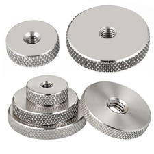 Knurled Nuts Thumb Thin Type Hand Grip Knobs M3 M4 M5 M6 M8 M10 Stainless Steel
